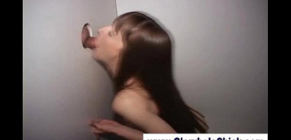  Gloryhole slut has anal